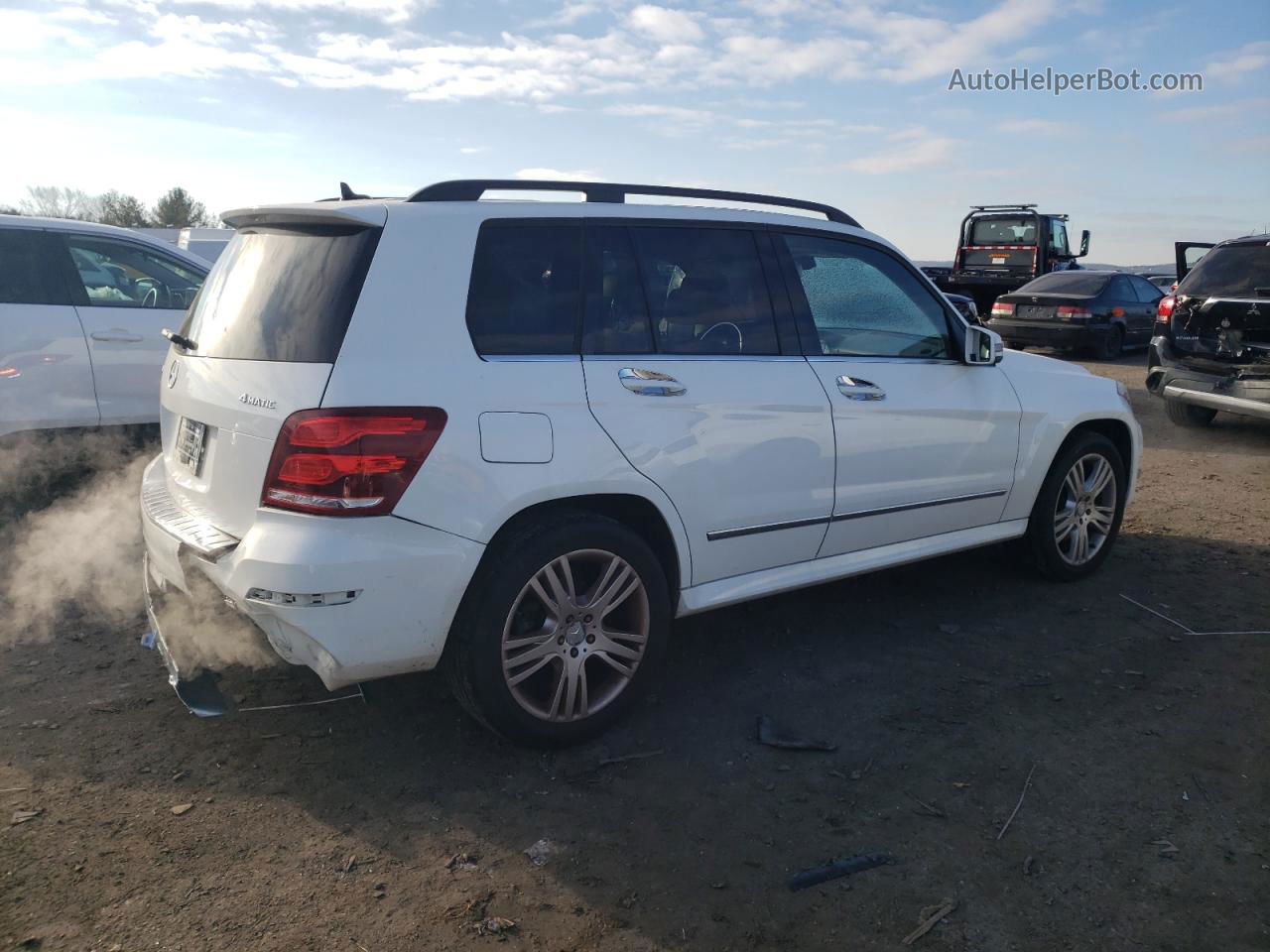 2013 Mercedes-benz Glk 350 4matic White vin: WDCGG8JB9DG038813