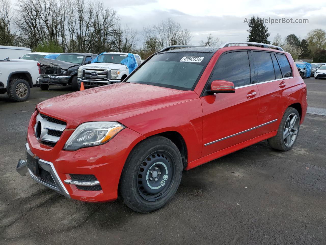 2013 Mercedes-benz Glk 350 4matic Red vin: WDCGG8JB9DG056342