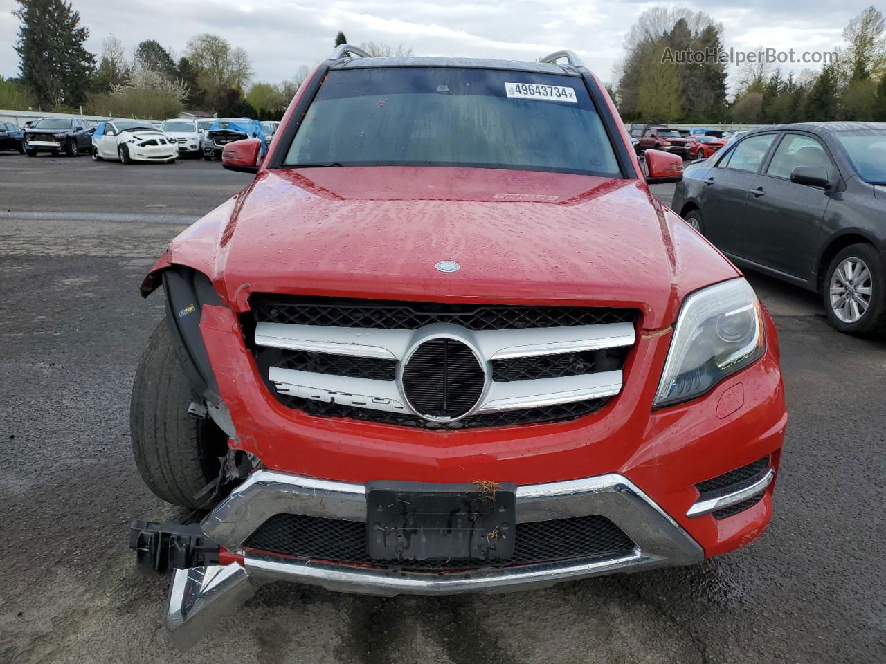 2013 Mercedes-benz Glk 350 4matic Red vin: WDCGG8JB9DG056342