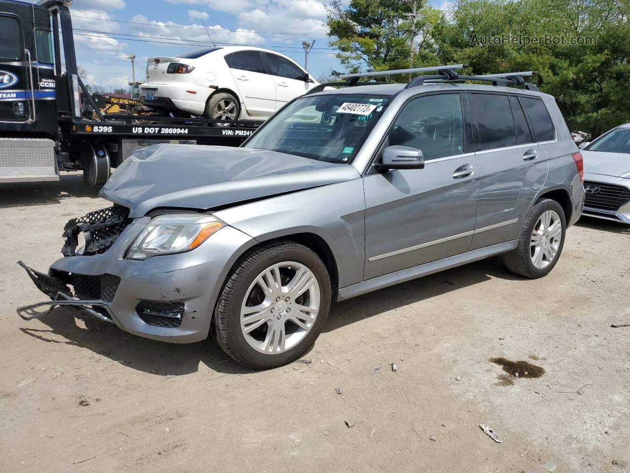 2013 Mercedes-benz Glk 350 4matic Silver vin: WDCGG8JBXDG094923