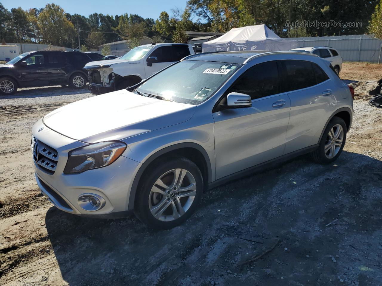 2019 Mercedes-benz Gla 250 Silver vin: WDCTG4EB0KJ584160