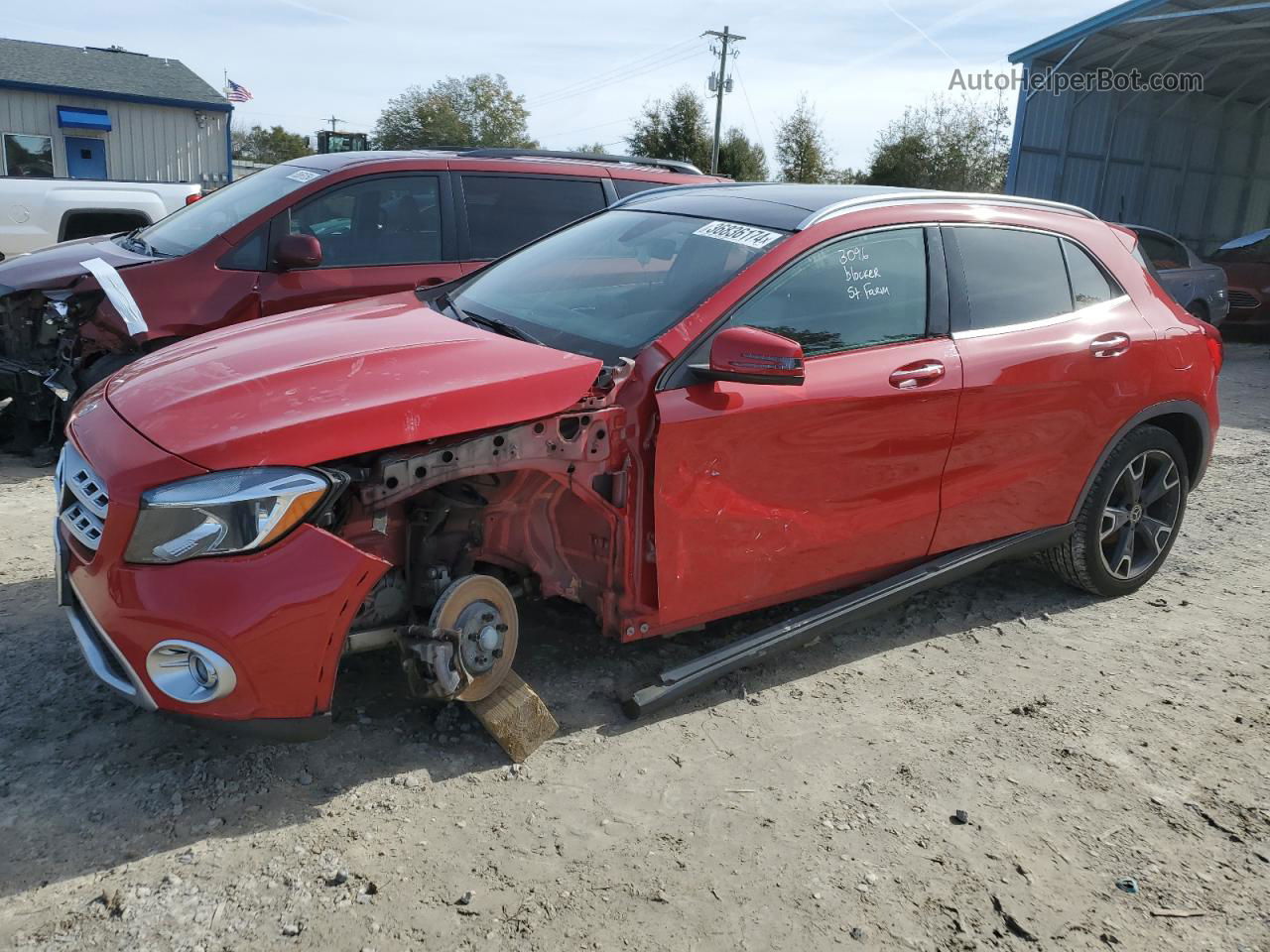 2019 Mercedes-benz Gla 250 Red vin: WDCTG4EB0KU003707