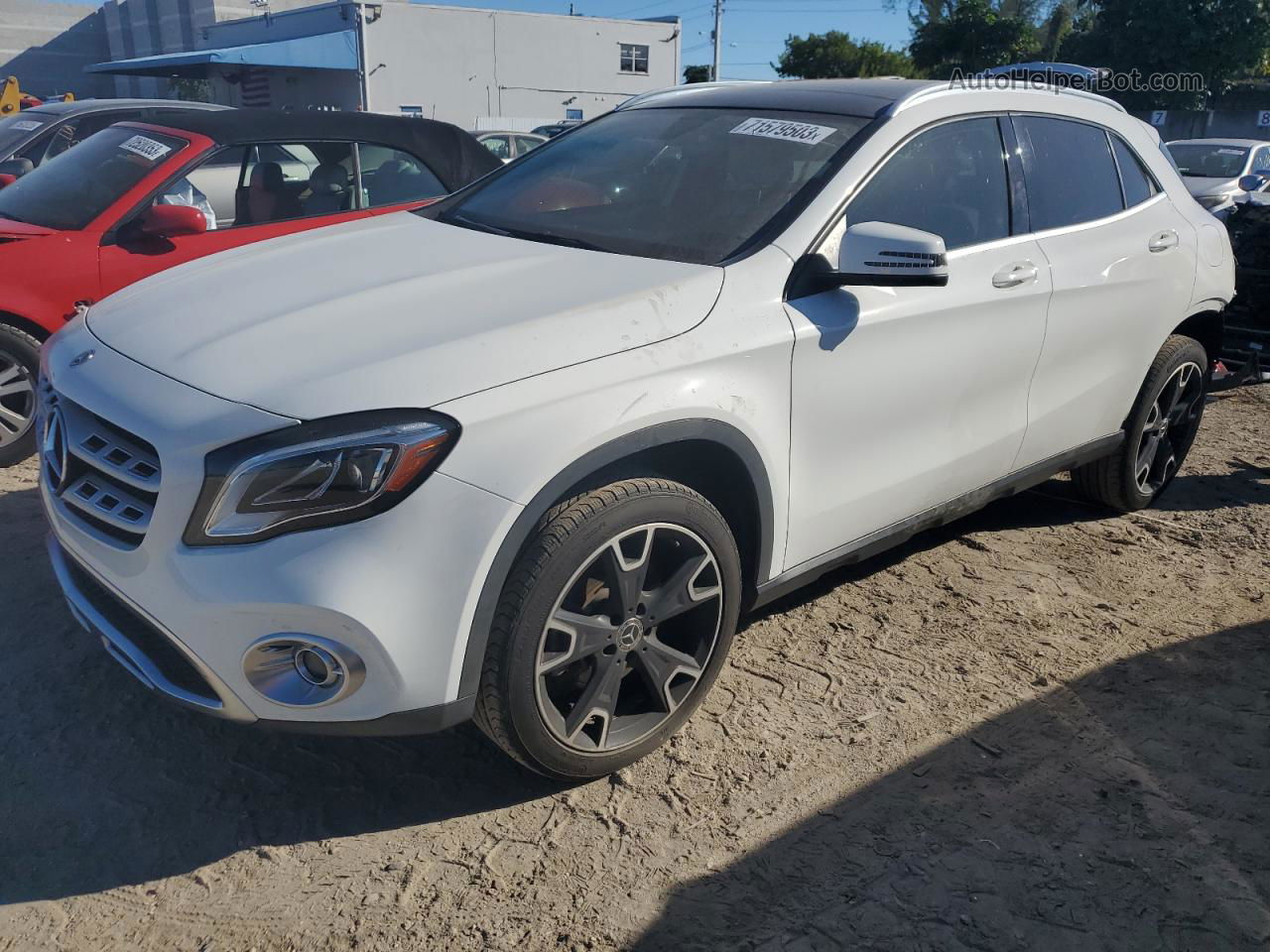 2019 Mercedes-benz Gla 250 White vin: WDCTG4EB2KJ603694