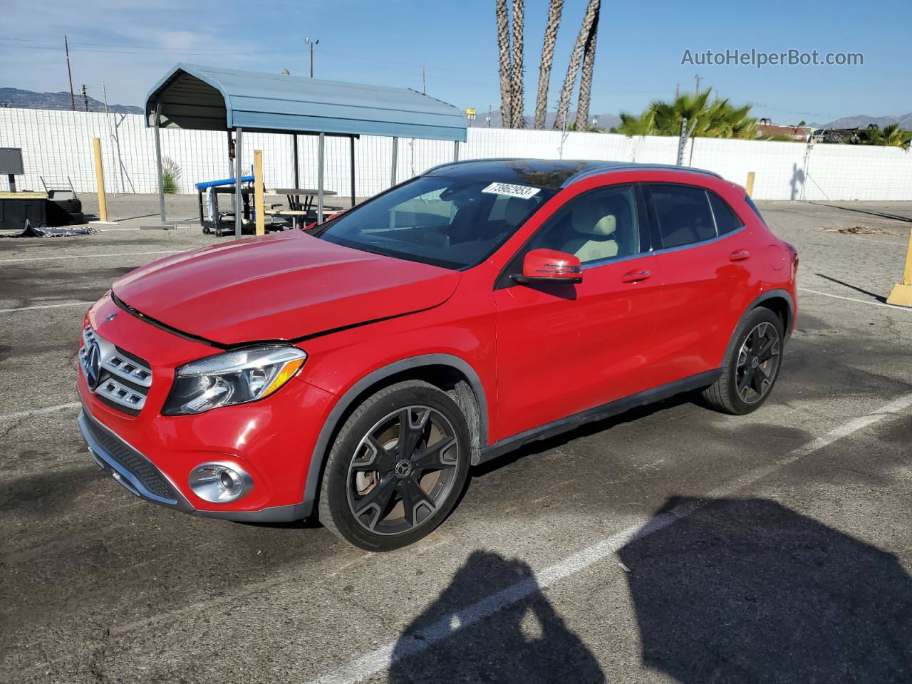 2019 Mercedes-benz Gla 250 Red vin: WDCTG4EB2KU017589