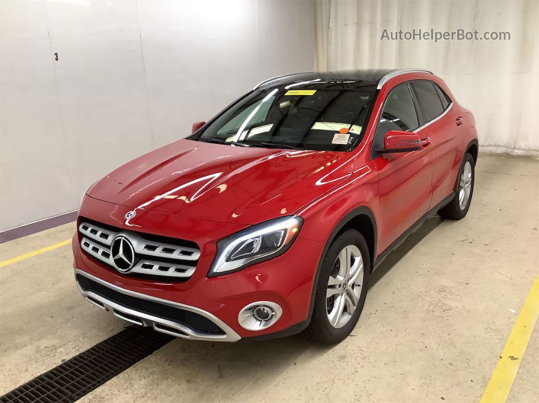 2019 Mercedes-benz Gla Gla 250 Red vin: WDCTG4EB3KJ610301