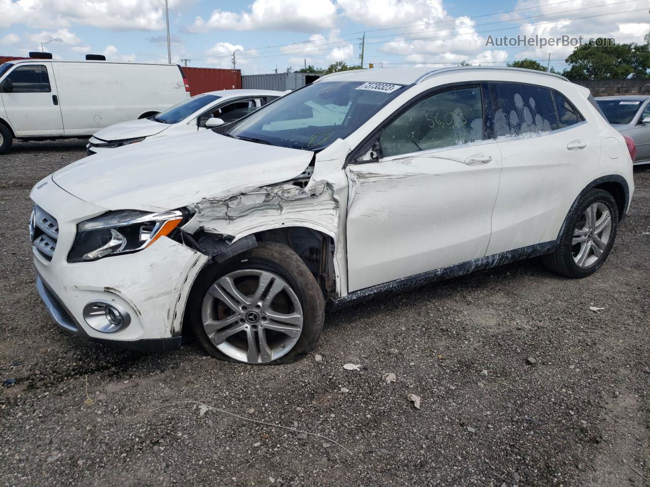 2019 Mercedes-benz Gla 250 White vin: WDCTG4EB5KU014931