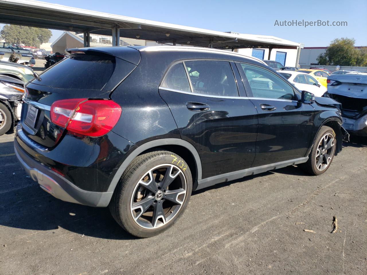 2019 Mercedes-benz Gla 250 Черный vin: WDCTG4EB6KU008197