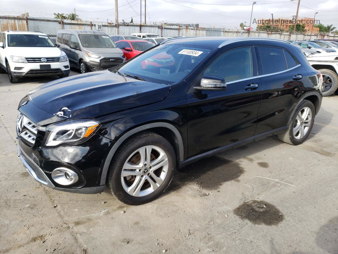 2019 Mercedes-benz Gla 250 Black vin: WDCTG4EB8KJ552203