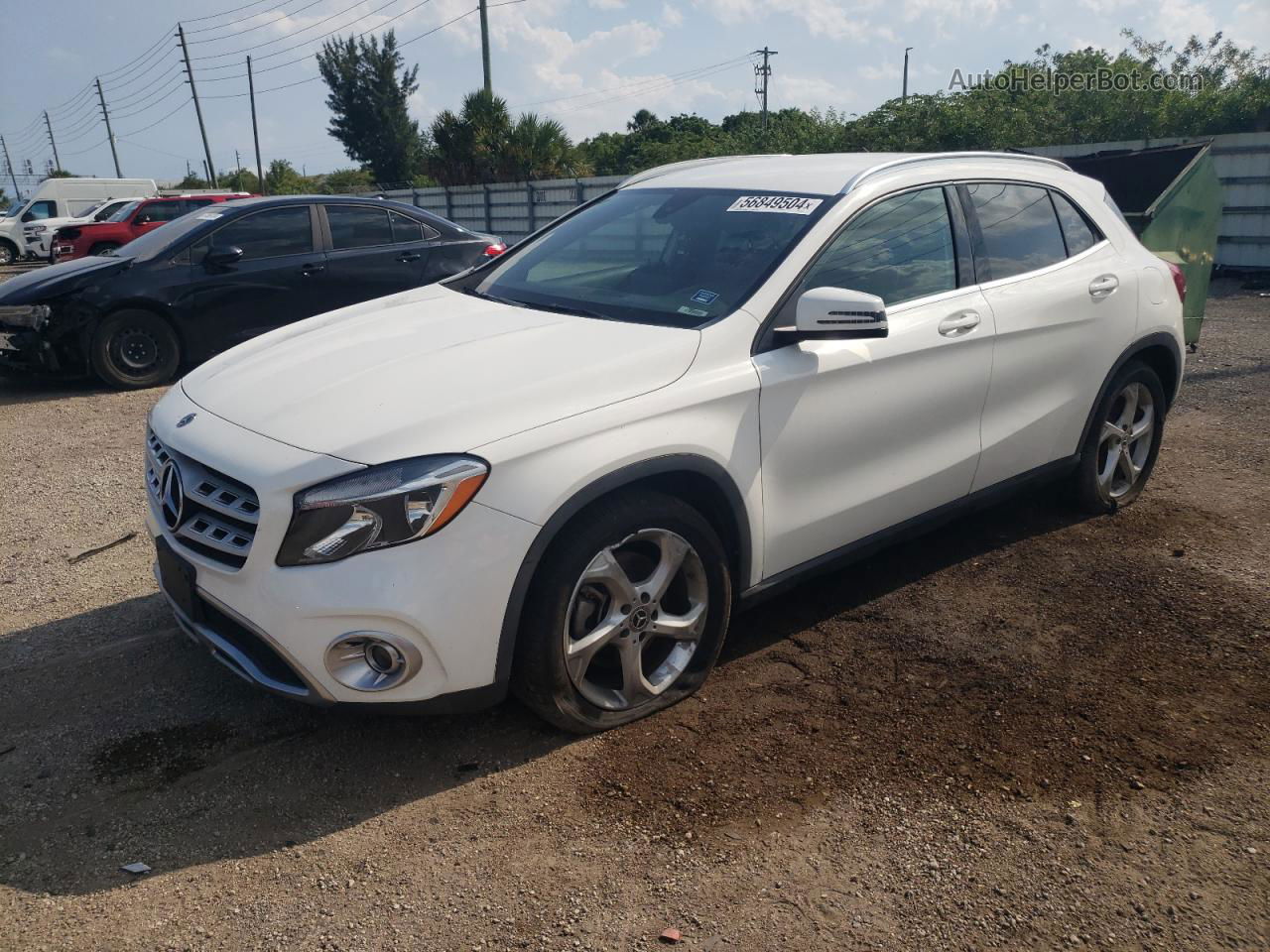 2019 Mercedes-benz Gla 250 White vin: WDCTG4EB8KU013191