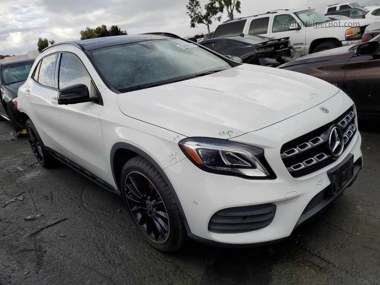 2019 Mercedes-benz Gla 250 White vin: WDCTG4EBXKJ538464