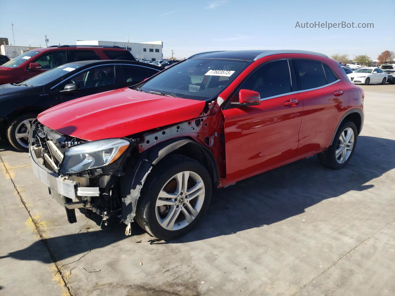 2019 Mercedes-benz Gla 250 Red vin: WDCTG4EBXKJ615138