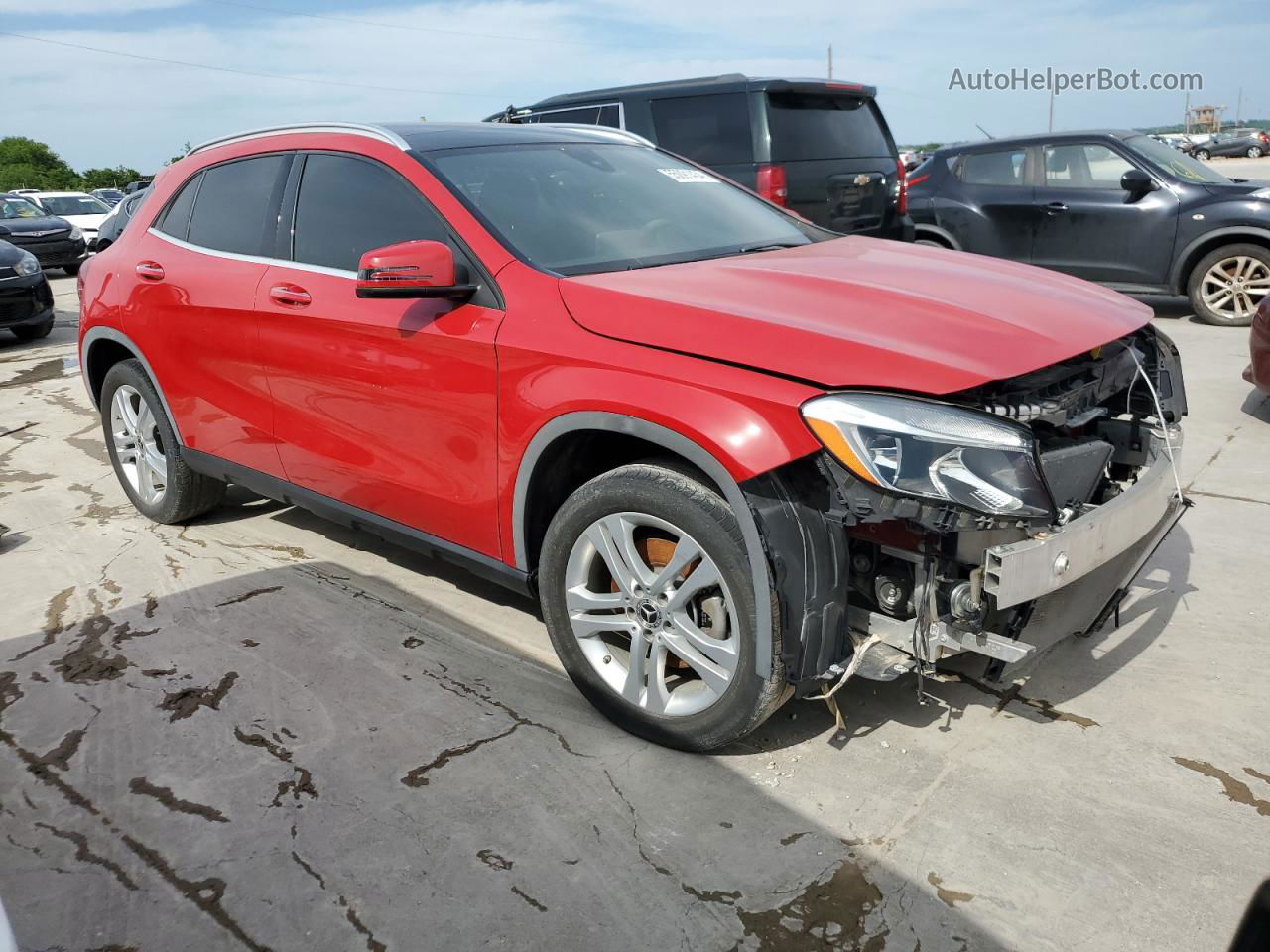 2019 Mercedes-benz Gla 250 Red vin: WDCTG4EBXKJ615138