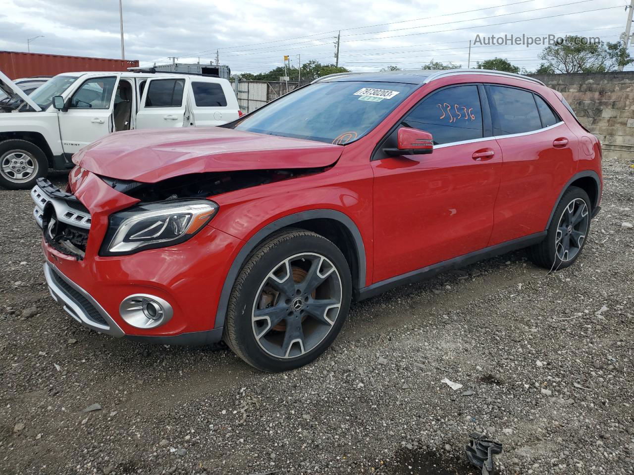 2019 Mercedes-benz Gla 250 Красный vin: WDCTG4EBXKU002936