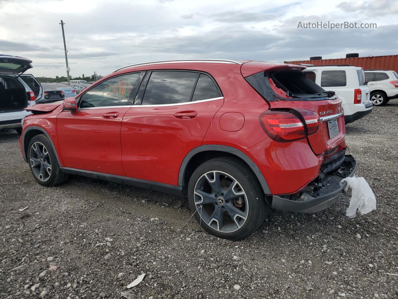 2019 Mercedes-benz Gla 250 Red vin: WDCTG4EBXKU002936