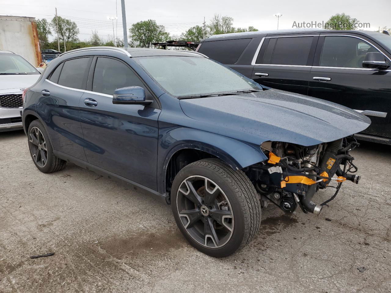 2019 Mercedes-benz Gla 250 4matic Blue vin: WDCTG4GB0KJ628557