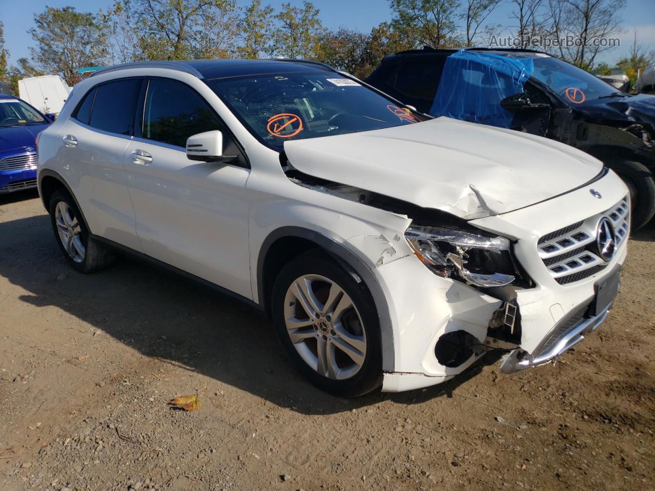 2019 Mercedes-benz Gla 250 4matic White vin: WDCTG4GB1KU015166