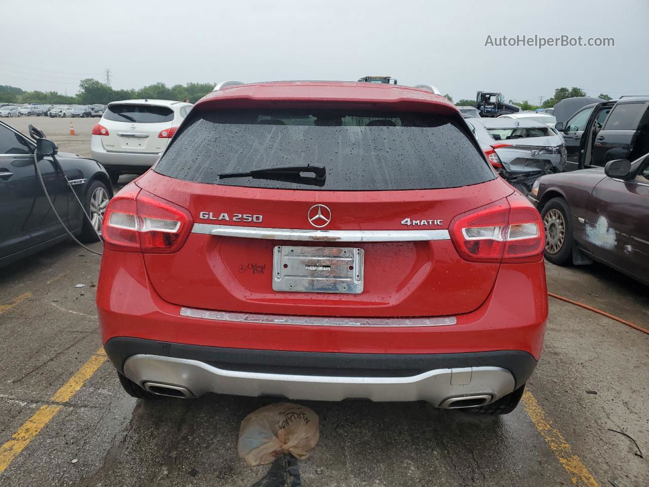 2019 Mercedes-benz Gla 250 4matic Red vin: WDCTG4GB2KU008520