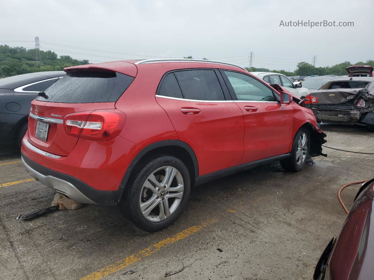 2019 Mercedes-benz Gla 250 4matic Red vin: WDCTG4GB2KU008520