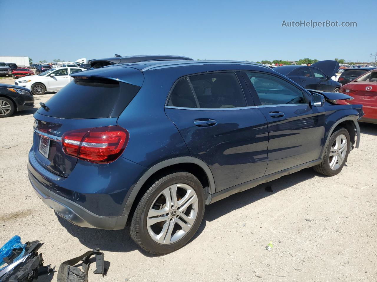 2019 Mercedes-benz Gla 250 4matic Синий vin: WDCTG4GB6KJ646710