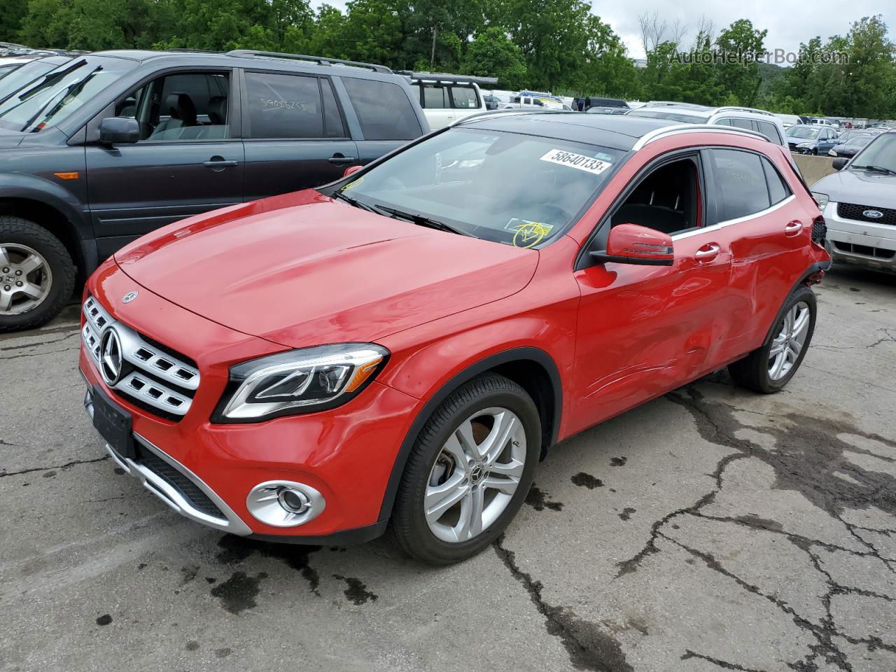 2019 Mercedes-benz Gla 250 4matic Red vin: WDCTG4GB7KJ630581