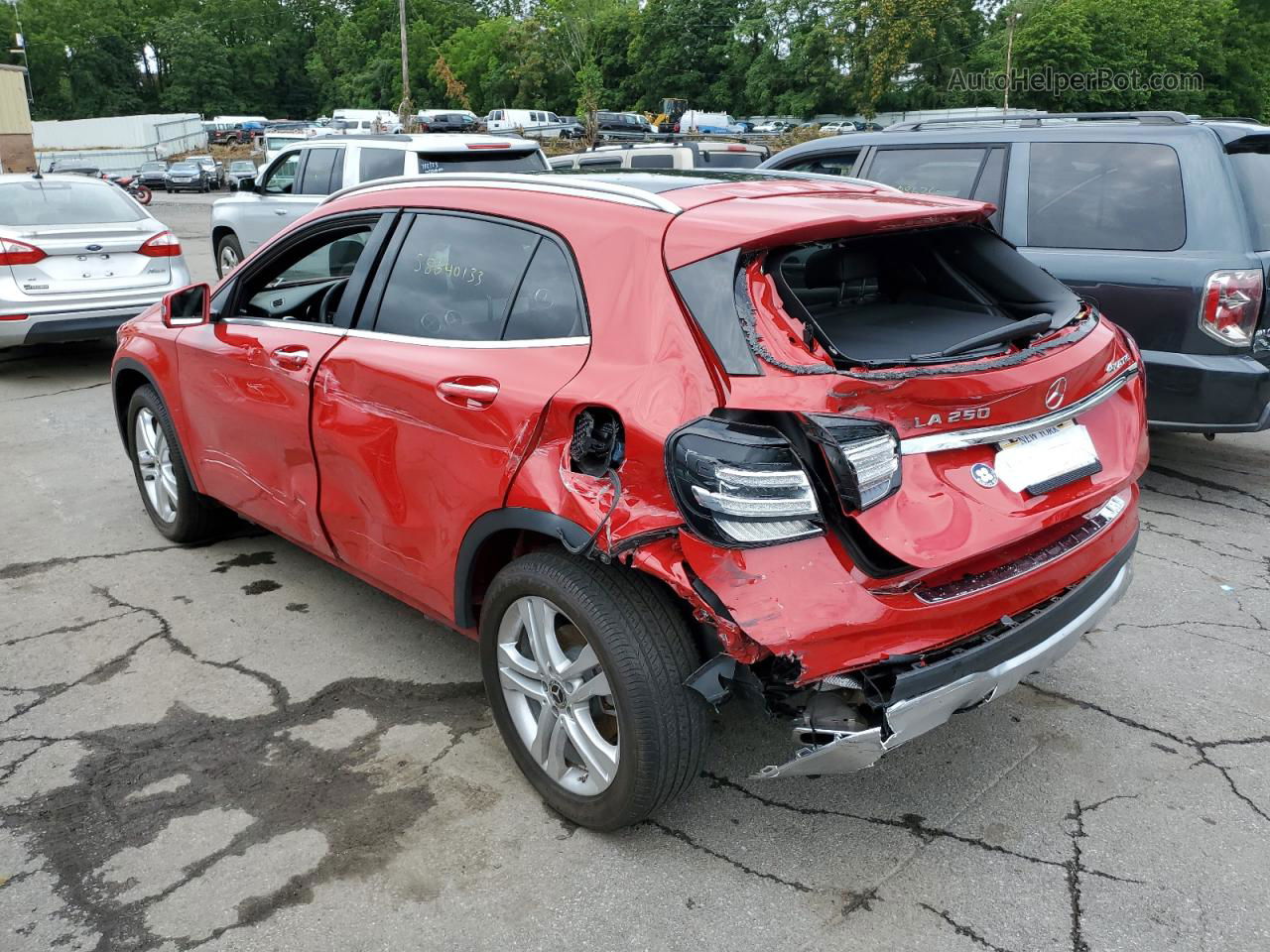 2019 Mercedes-benz Gla 250 4matic Red vin: WDCTG4GB7KJ630581