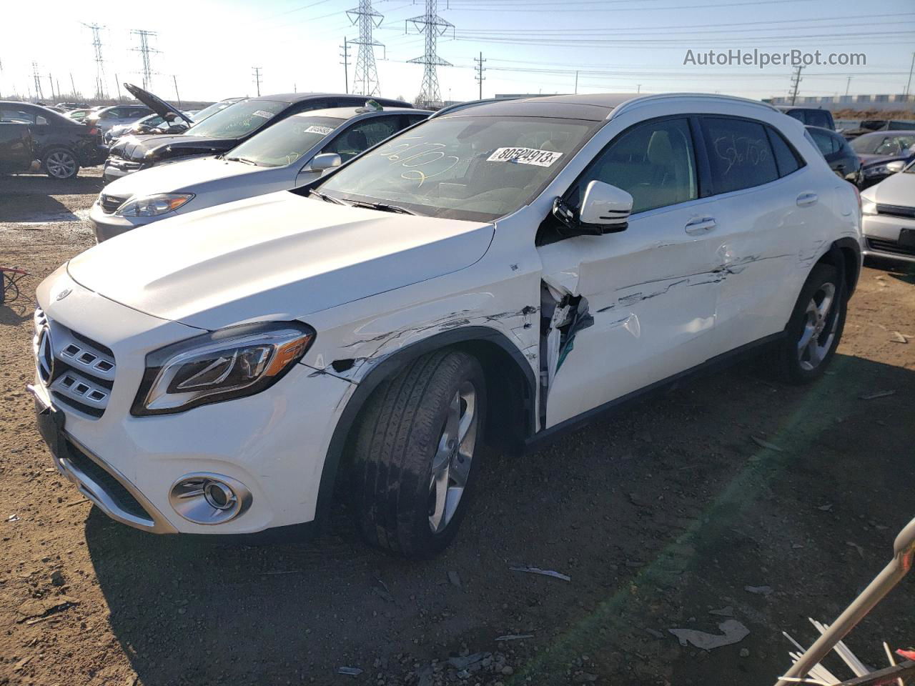 2019 Mercedes-benz Gla 250 4matic White vin: WDCTG4GBXKJ584051