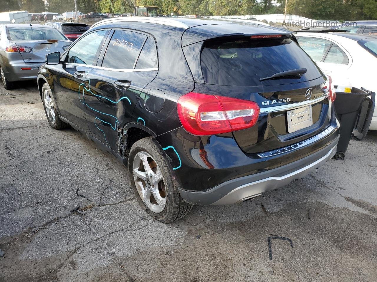 2019 Mercedes-benz Gla 250 4matic Black vin: WDCTG4GBXKU017269