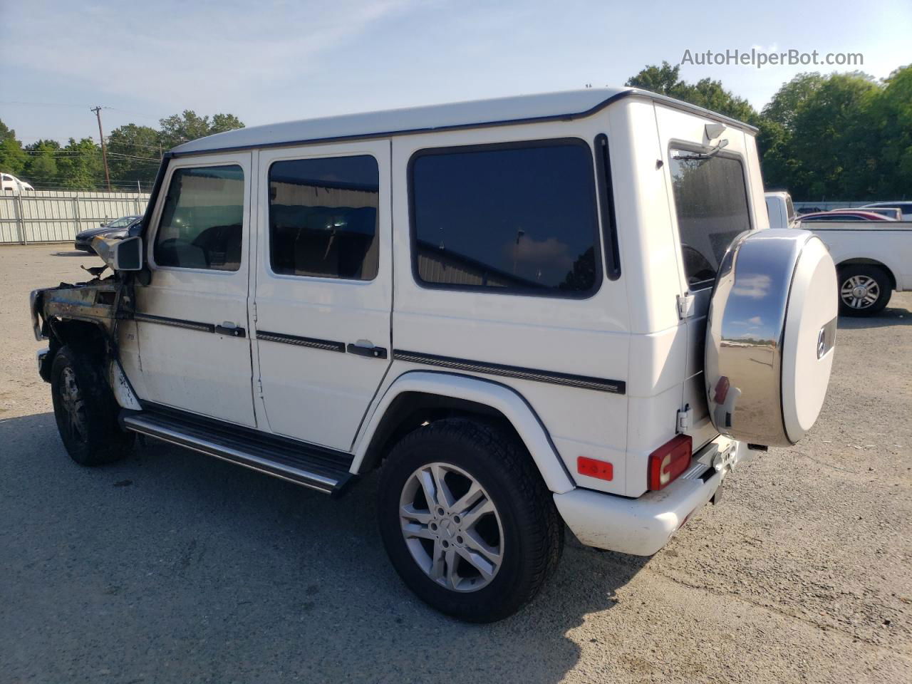 2014 Mercedes-benz G 550 White vin: WDCYC3HF6EX225150