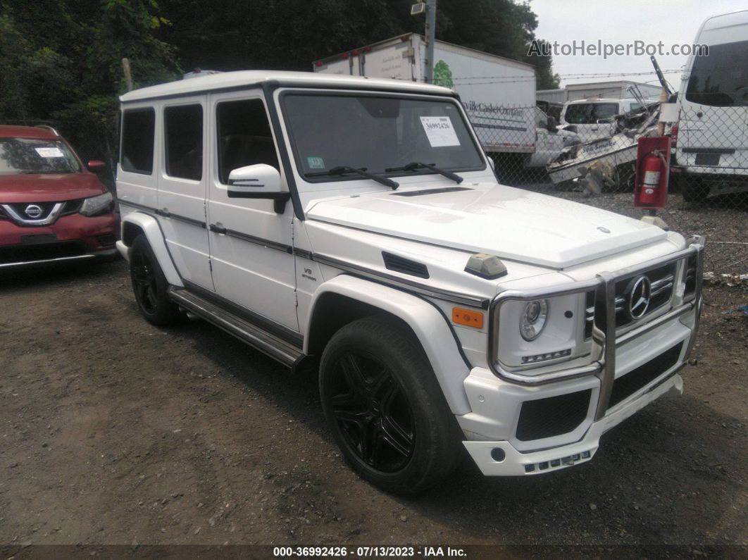 2014 Mercedes-benz G-class G 63 Amg White vin: WDCYC7DF6EX215120