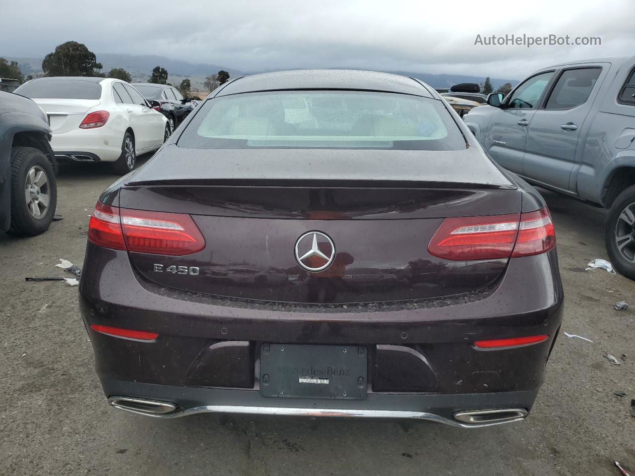 2019 Mercedes-benz E 450 Maroon vin: WDD1J6HB2KF118194