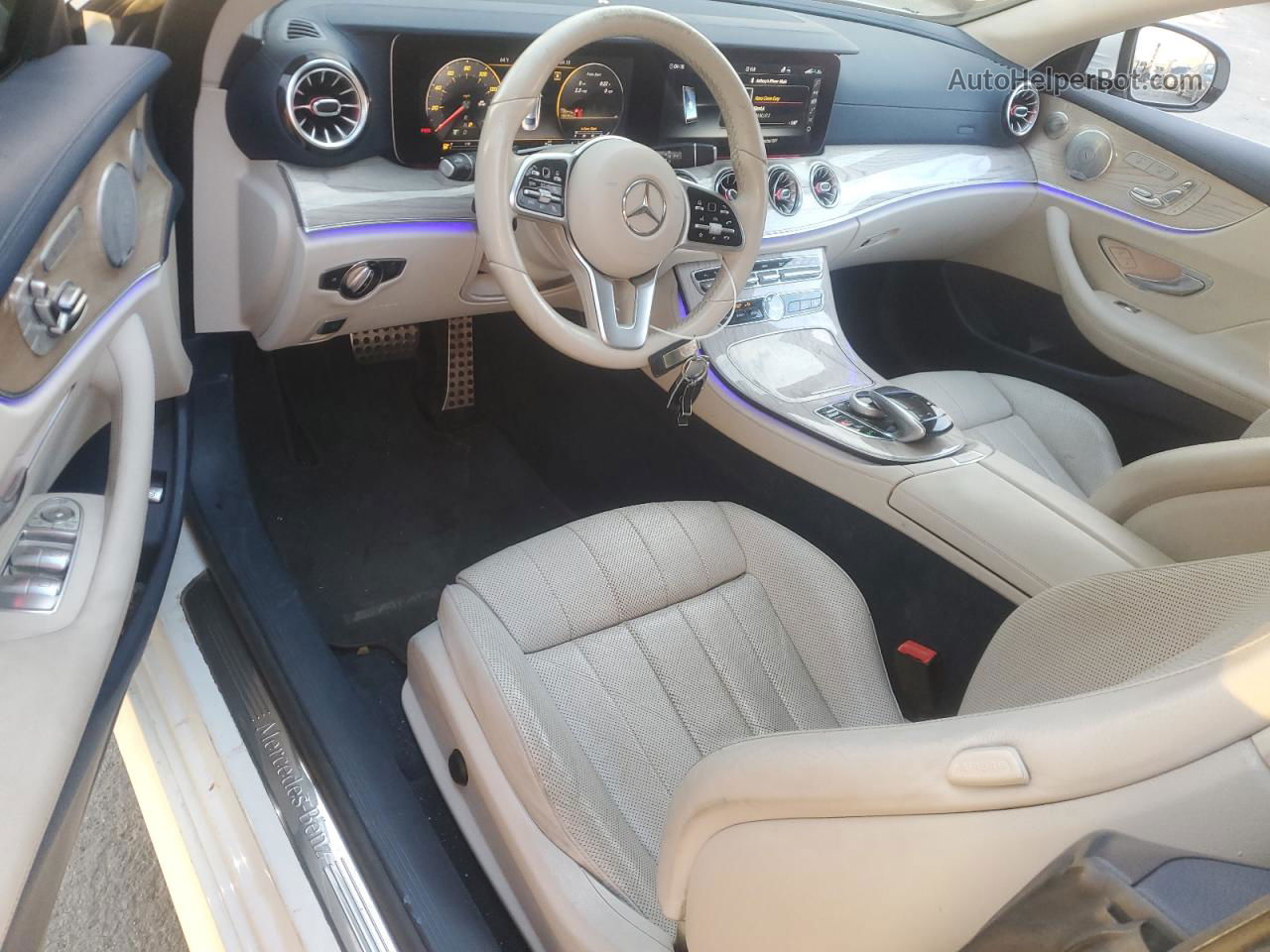 2019 Mercedes-benz E 450 White vin: WDD1J6HB3KF087277