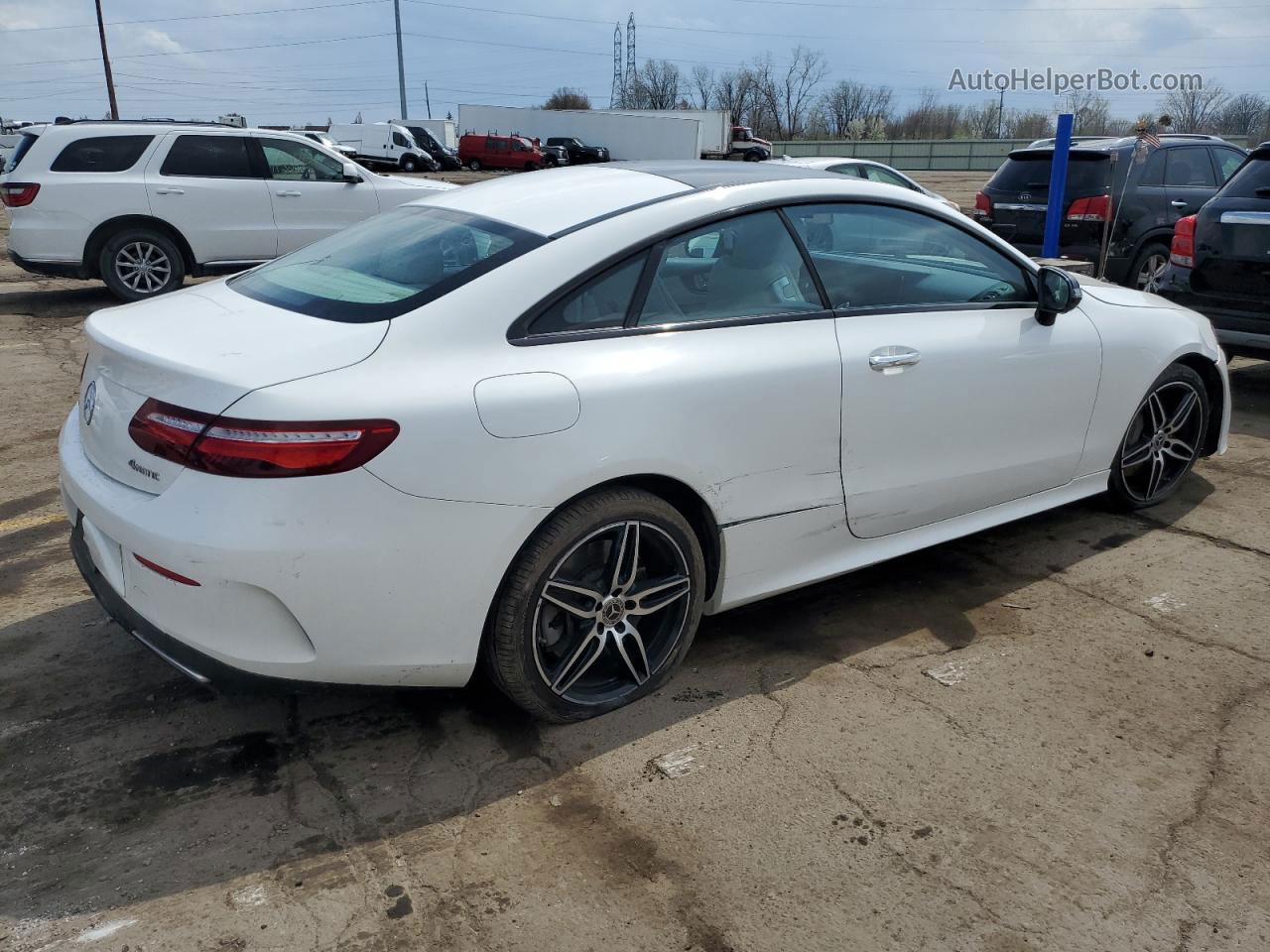 2019 Mercedes-benz E 450 4matic White vin: WDD1J6JB0KF086615