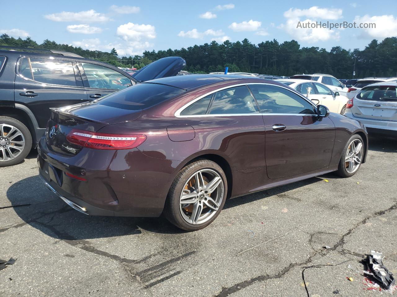 2019 Mercedes-benz E 450 4matic Burgundy vin: WDD1J6JB1KF094531