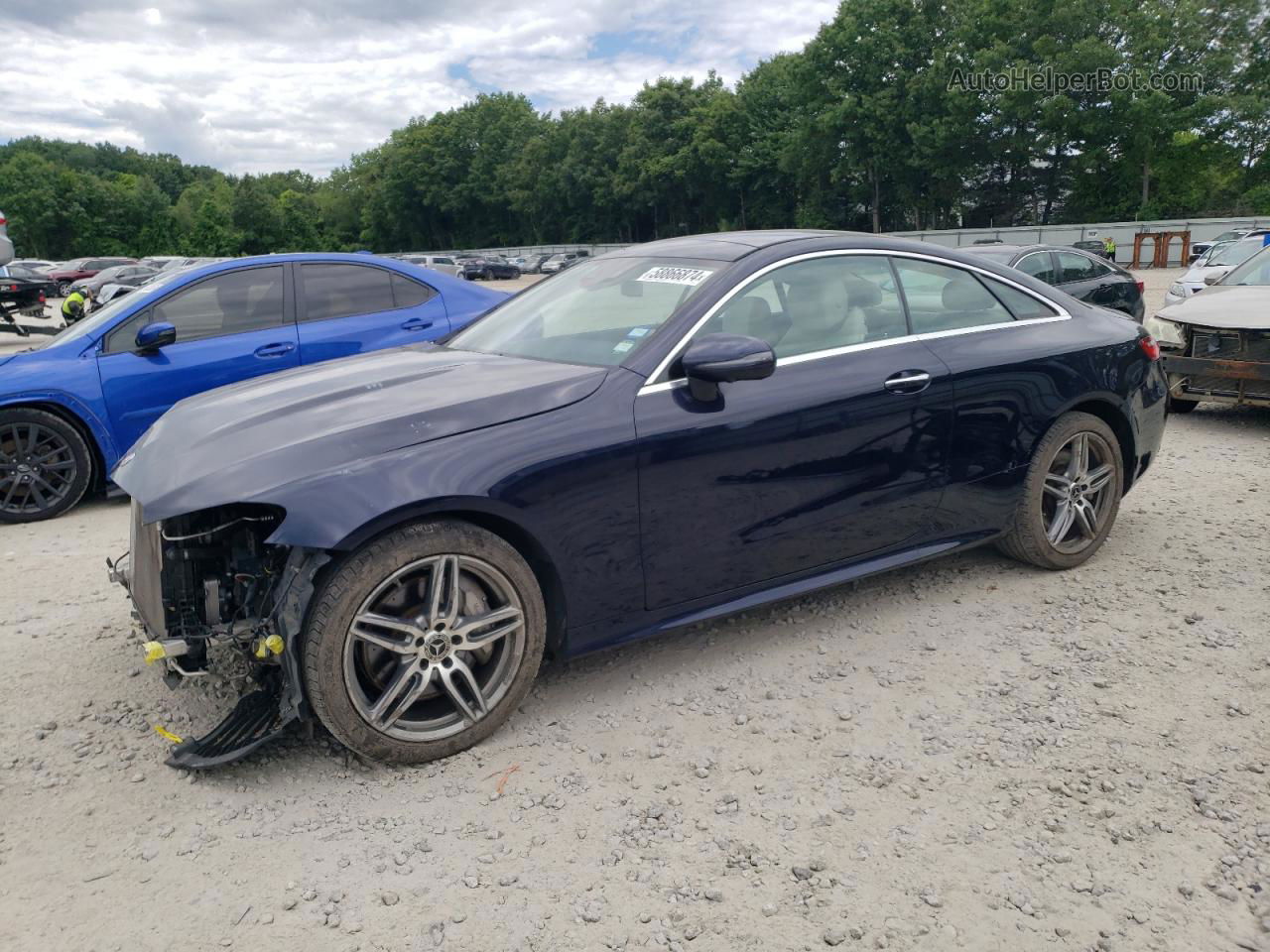 2019 Mercedes-benz E 450 4matic Blue vin: WDD1J6JB5KF105143