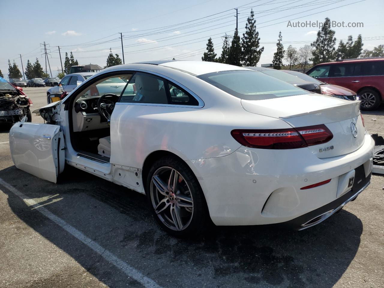 2019 Mercedes-benz E 450 4matic White vin: WDD1J6JBXKF092664