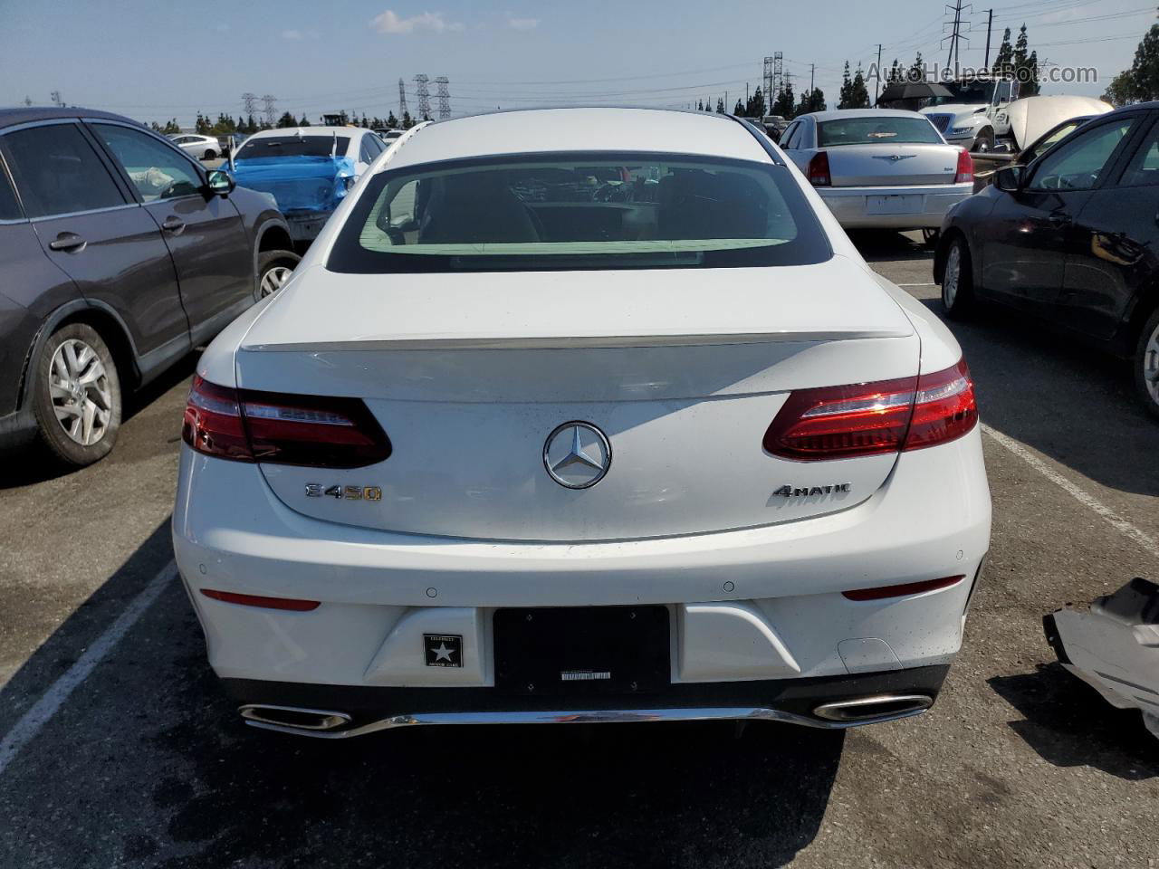 2019 Mercedes-benz E 450 4matic White vin: WDD1J6JBXKF092664