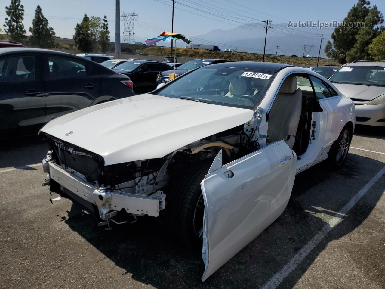 2019 Mercedes-benz E 450 4matic White vin: WDD1J6JBXKF092664