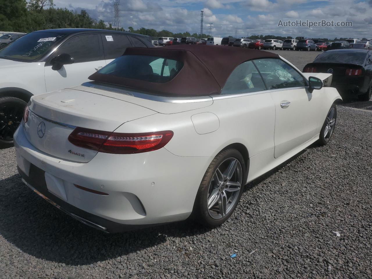 2019 Mercedes-benz E 450 4matic White vin: WDD1K6JB5KF081598