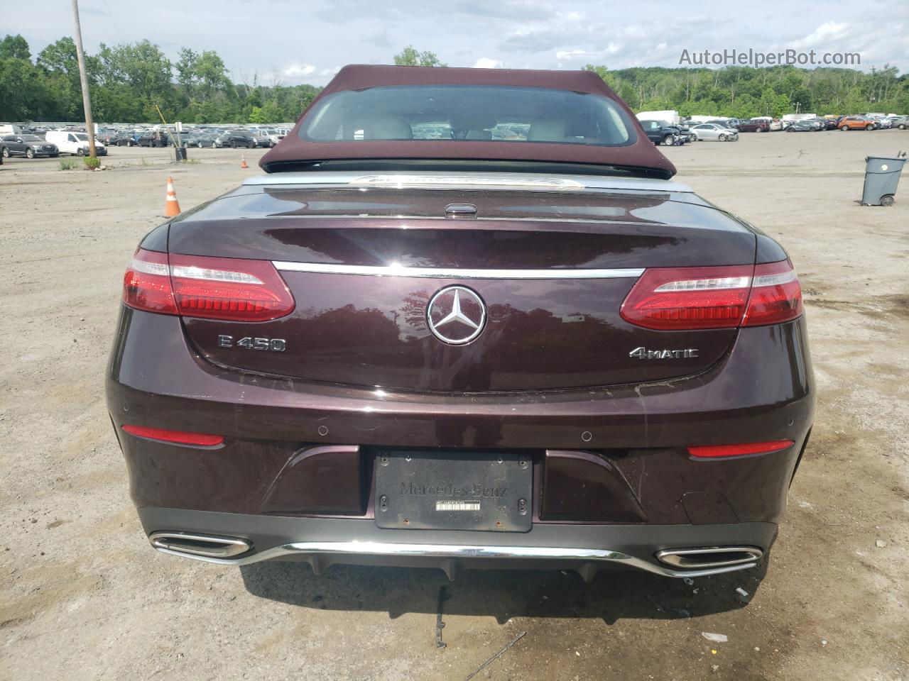 2019 Mercedes-benz E 450 4matic Maroon vin: WDD1K6JB7KF087693