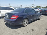 2012 Mercedes-benz C 250 Blue vin: WDDGF4HB0CA607434