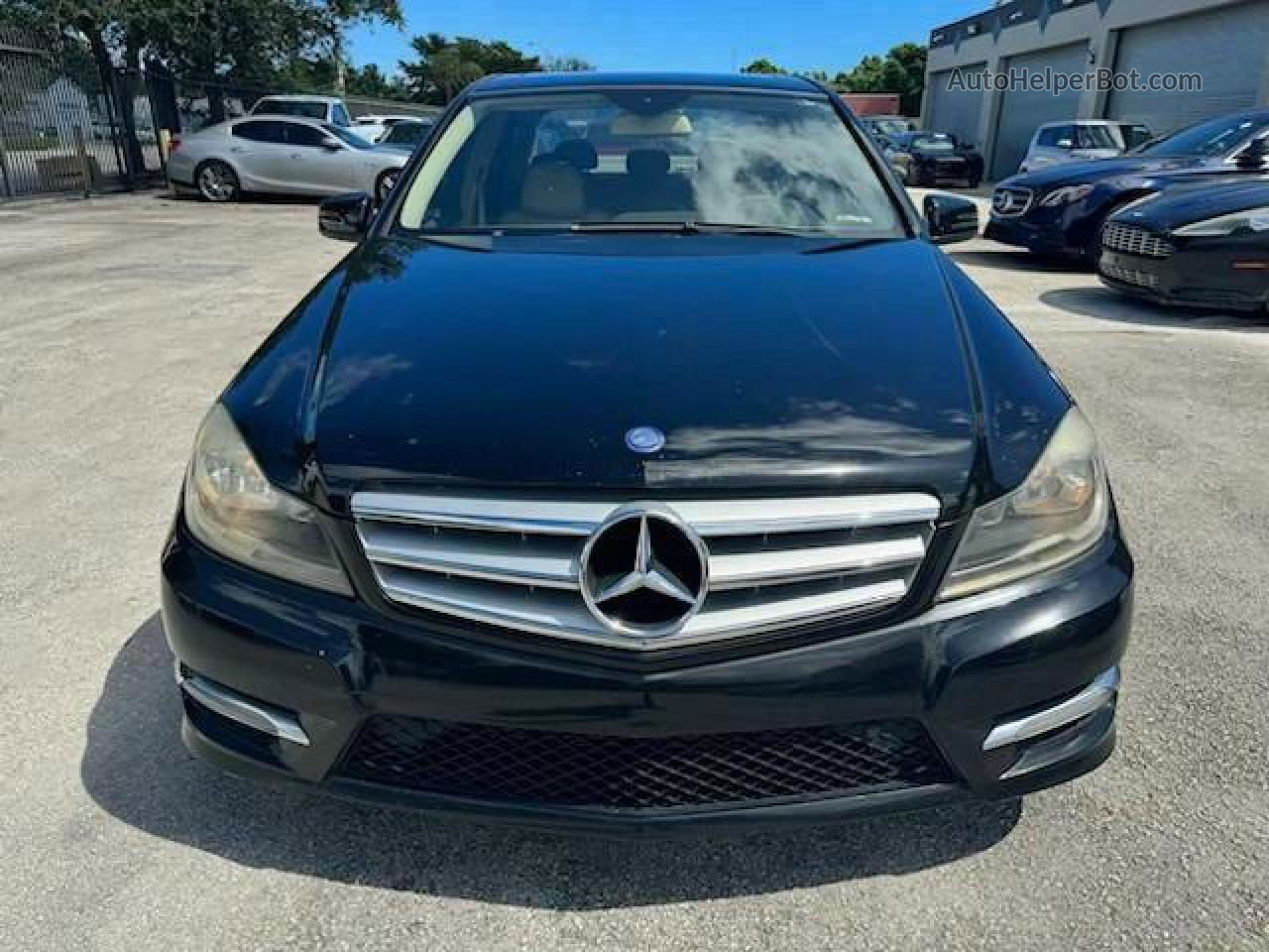 2012 Mercedes-benz C 250 Black vin: WDDGF4HB0CA644127