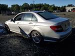 2012 Mercedes-benz C 250 Silver vin: WDDGF4HB0CR203311