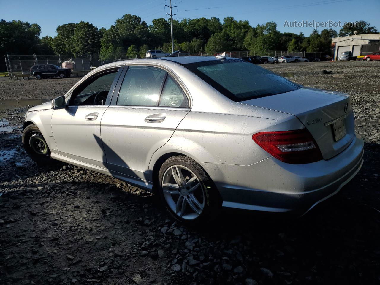 2012 Mercedes-benz C 250 Silver vin: WDDGF4HB0CR203311