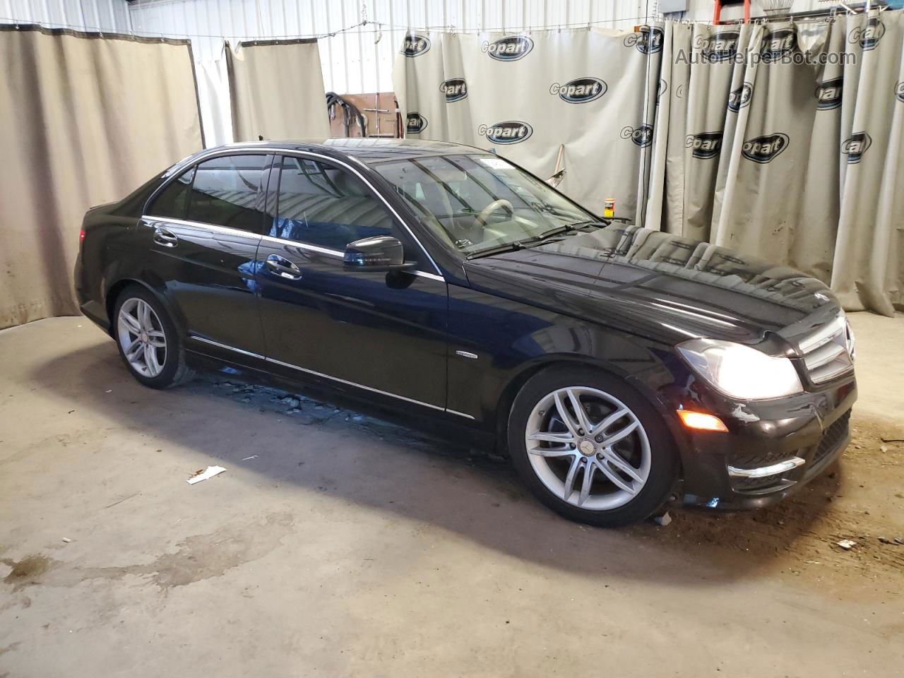 2012 Mercedes-benz C 250 Black vin: WDDGF4HB0CR212669