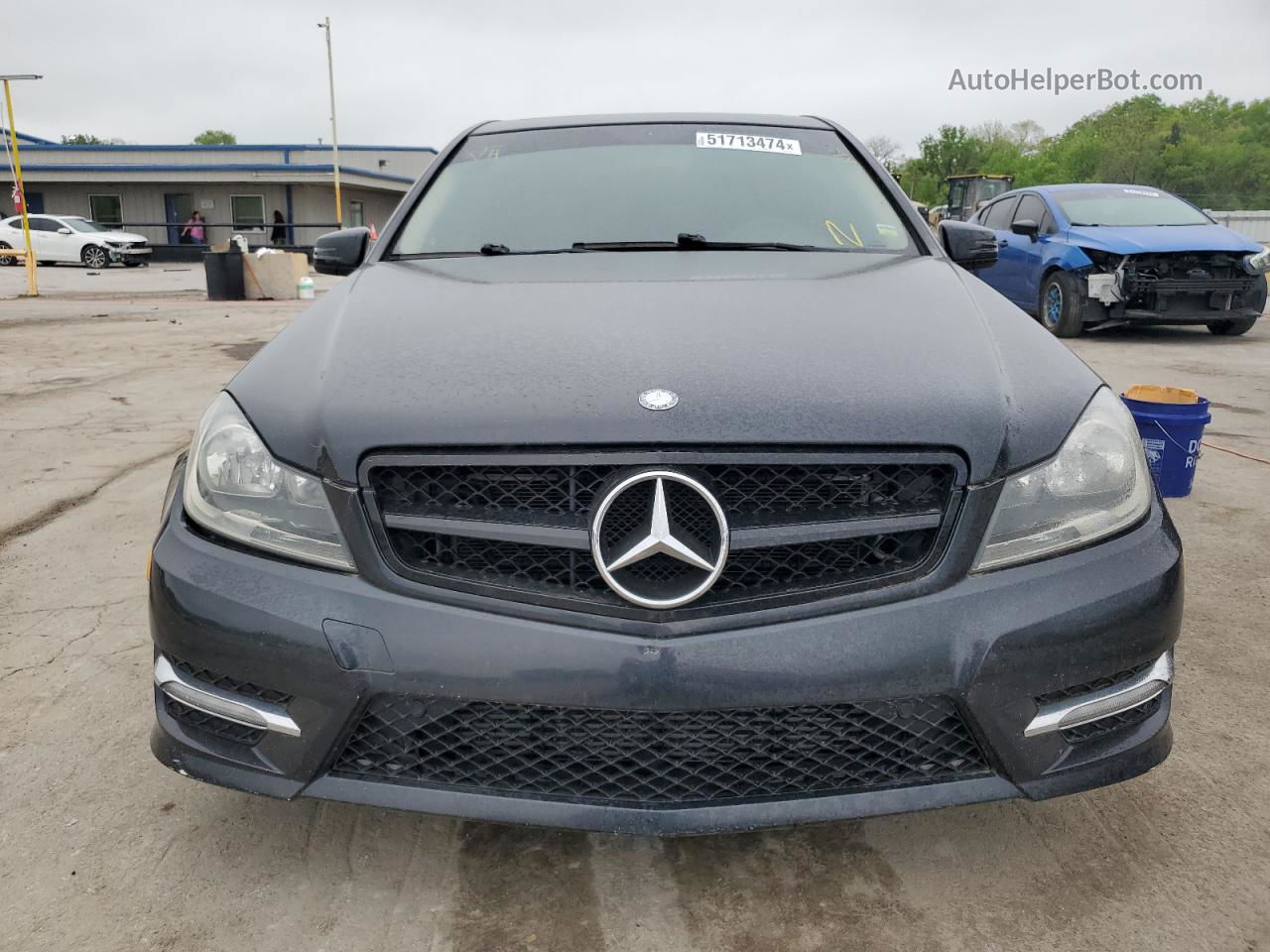 2012 Mercedes-benz C 250 Black vin: WDDGF4HB0CR217256