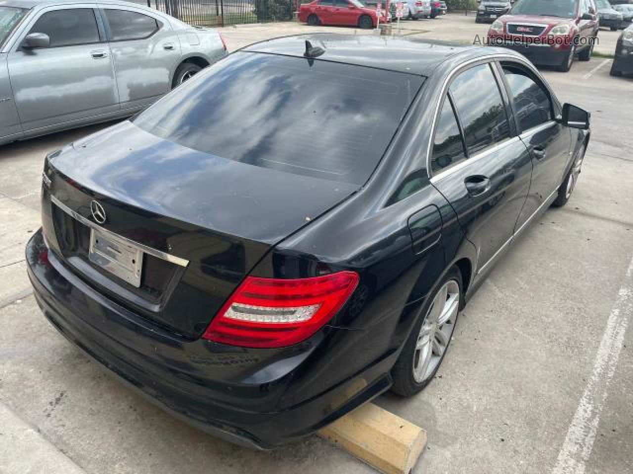 2012 Mercedes-benz C 250 Black vin: WDDGF4HB1CA618250