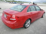 2012 Mercedes-benz C 250 Red vin: WDDGF4HB1CR202829