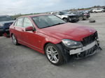 2012 Mercedes-benz C 250 Red vin: WDDGF4HB1CR202829