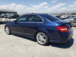 2012 Mercedes-benz C 250 Blue vin: WDDGF4HB1CR220831