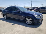 2012 Mercedes-benz C 250 Blue vin: WDDGF4HB1CR220831